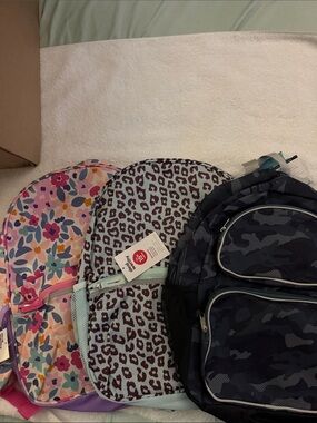 Kids Floral, Leopard & Camo Backpack Bundle - Assorted Colors